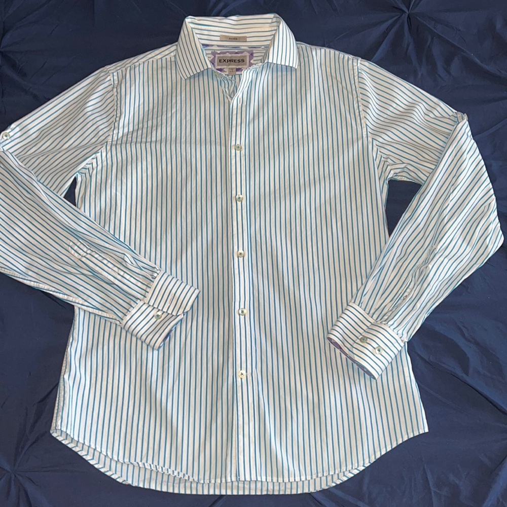 Express mens long sleeve dress shirt